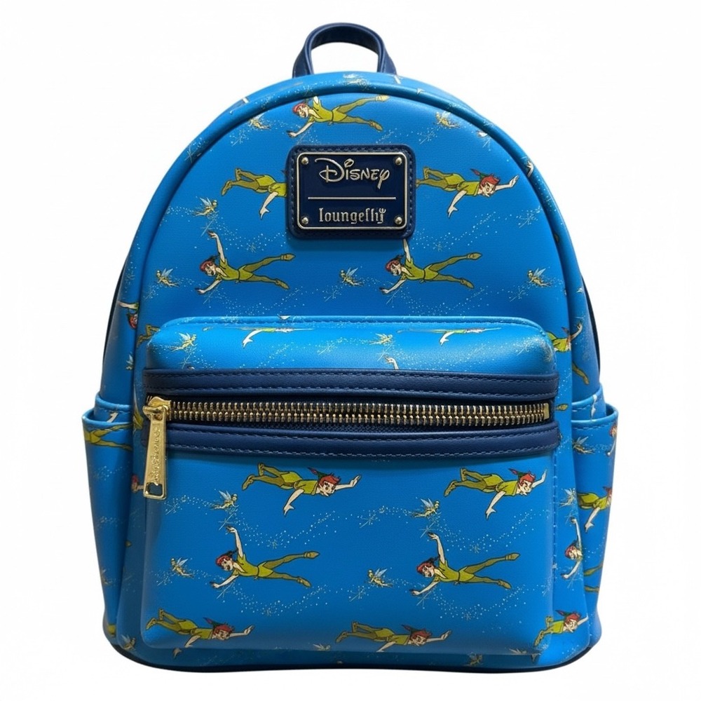 Loungefly Disney Peter Pan and Tinker Bell All-Over Print (AOP) Mini Backpack
